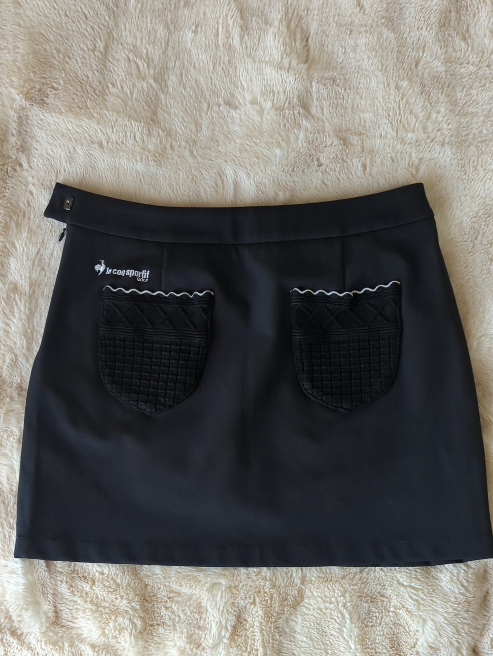Like 🆕 le coq sportif Golf Black Skort with Quilted Pockets Size S